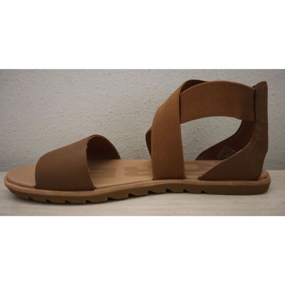 Sorel Women's Sz 7.5 Velvet Tan Leather Ella II Pull-On Sandals - Picture 5 of 11